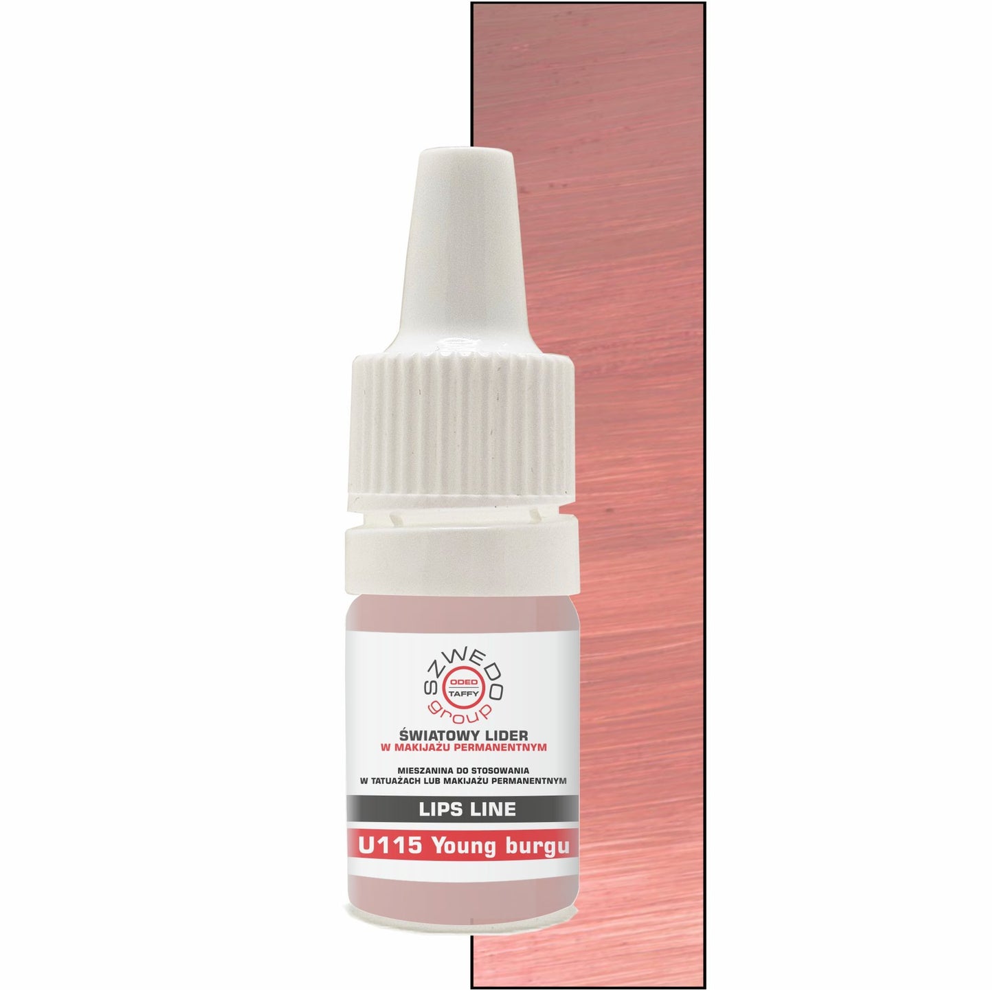 U115 Young burgundy – Helles Burgund Nude – PMU Lippenpigment 5ml