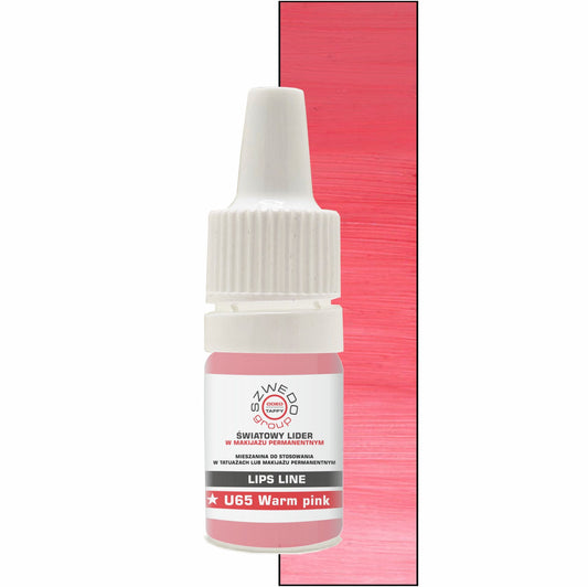 U65 Warm pink (INTENSE) – Pudriges Rosa Nude – PMU Lippenpigment 5ml