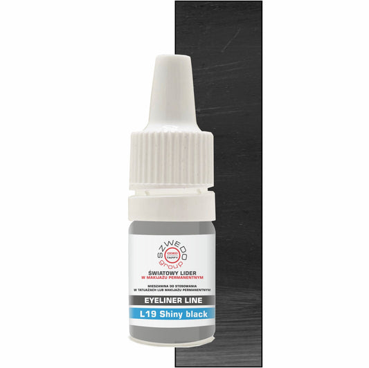 L19 Shiny black – Tiefschwarzes Pigment für Eyeliner